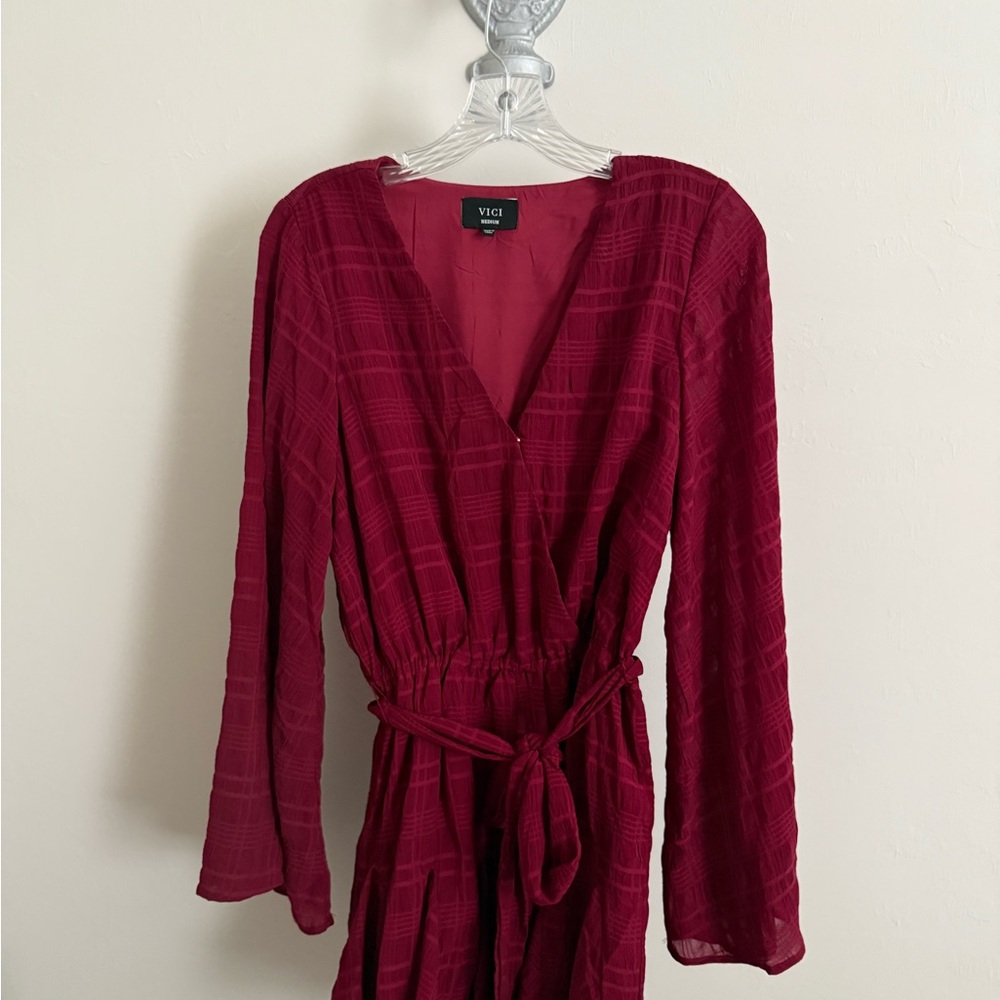 Vici Maroon Romper